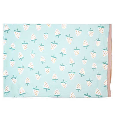 Пелёнка-плед двусторонняя Клубника Чуди Кидс 088123 зелёный 01